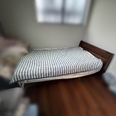 セミダブルベッド  マットレスセットの画像