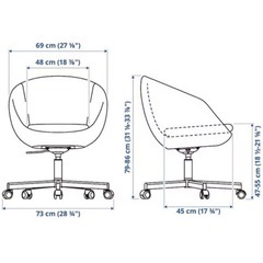 IKEA 回転チェア　美品の画像