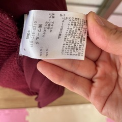 ニットワンピースともこもこアウターの画像