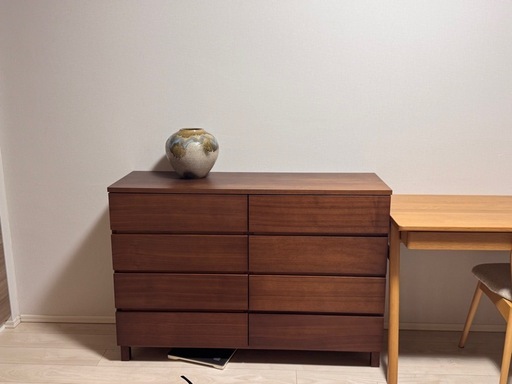 無印良品木製チェスト　ブラウン