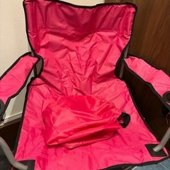 アウトドアチェア二脚座面高さ410mmの画像