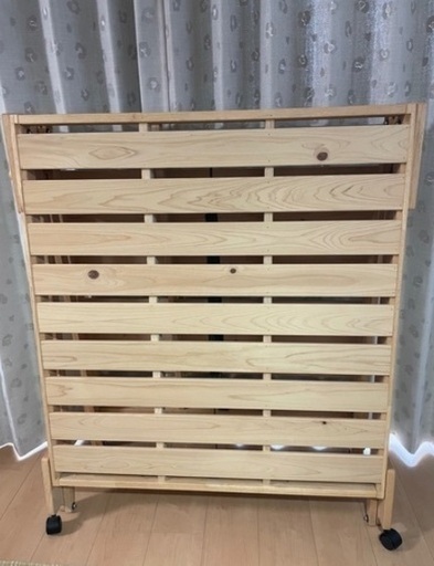 中居木工 折りたたみ ひのきスノコベッド