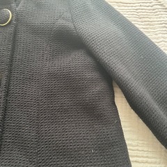 ブラック　キッズコート　140の画像