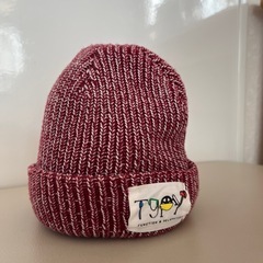 Petit main tgoy ニット帽セット　キッズ　ニット帽　ポンポン付きの画像