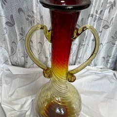 琉球ガラス　花瓶　　インテリアの画像