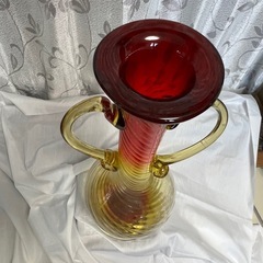 琉球ガラス　花瓶　　インテリアの画像