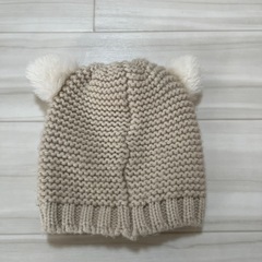 ベビーニット帽　みみ付き　48〜50cmの画像