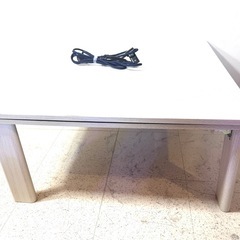 コタツ こたつ  木目調 ホワイト/ブラック  天板リバーシブル 75cm×75cm  300Wの画像