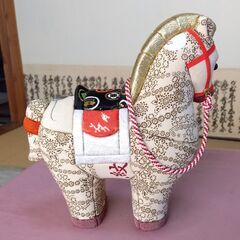 木目込み人形　2026年干支　午　馬　高さ18cmの画像