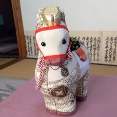 木目込み人形　2026年干支　午　馬　高さ18cmの画像