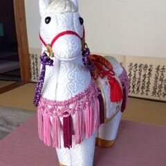 木目込み人形　2026年干支　午　馬　高さ24cm　【商品番号MS-ETO7-642】の画像