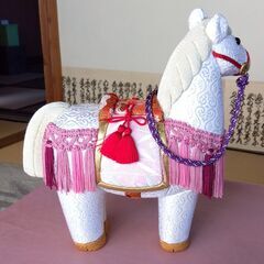 木目込み人形　2026年干支　午　馬　高さ24cm　【商品番号MS-ETO7-642】の画像