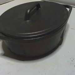 南部鉄の鍋「焼き芋や肉調理に最適」の画像