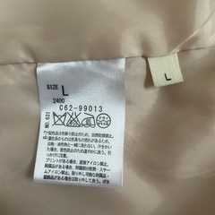 コート レディース 秋冬 薄ピンク Lサイズ の画像