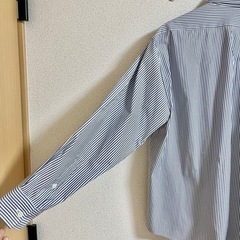 インヘリット ストライプシャツ　メンズLの画像