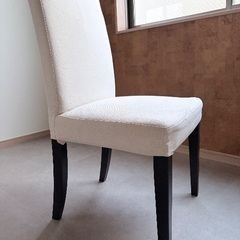 IKEA アイボリー ダイニングチェア2脚の画像