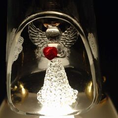 ☆　クリスタル　天使　ＬＥＤライト　ツリー　サンタクロース　インテリア照明 　☆の画像