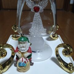 ☆　クリスタル　天使　ＬＥＤライト　ツリー　サンタクロース　インテリア照明 　☆の画像