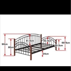 ニトリシングルベッドフレームの画像