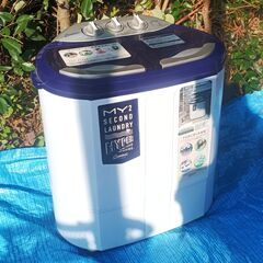 ★お届け可!★ 3.6㎏ 小型 二槽式洗濯機 マイセカンドランドリーハイパー TOM-05ｈ 2020年製の画像