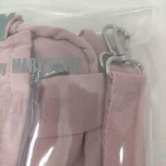 【新品未使用】デイジードール by マリークヮント　2Way　ショルダーバッグ　ピンク　ナイロン製バッグ　ピンクショルダーバッグ、ロゴ刺繍付き　DAISY DOLL by MARY QUANT　251110-1Yの画像
