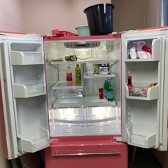 mabe（マーベ） 冷蔵庫 552L ピンク／引き取り限定／今週末まで／60,000円／NCNRの画像