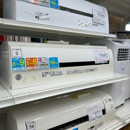 リユースのサカイ東金店 TOSHIBA エアコン 19年製 2.2kw TJ16095