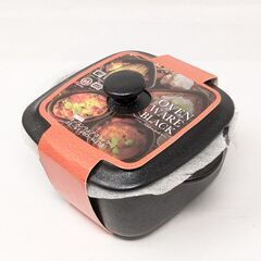 未使用 パール金属 スモール キャセロール ブラック 正方形 オーブンウェア L-1914の画像