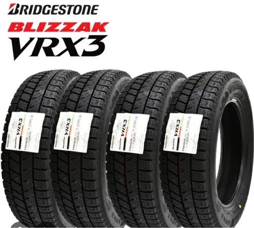 工賃込新品25年製　155/65R14 BS VRX3 4本セット　工賃込み