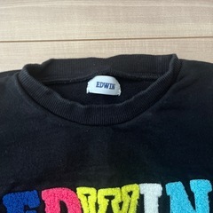 EDWIN カラフル刺繍ロゴトレーナー 100cmの画像