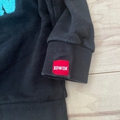 EDWIN カラフル刺繍ロゴトレーナー 100cmの画像