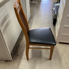 石2511-219 ナフコ　木製ダイニングチェア　キズ汚れ有り
の画像