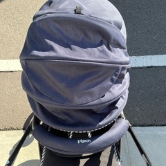 新生児　ピジョン　ランフィリノン　ネイビー　AB型ベビーカーの画像