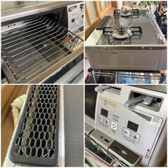 Rinnai リンナイ ガステーブル 都市ガス用 上位モデル 2019年製 プッシュ式 ガラストップコートでお手入れしやすくキズがつきにくい機種♬の画像