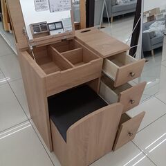 ★リユースのサカイ日立店★HJ8244  ドレッサー ナチュラルブラウン H70～101×D40×W62.5 クリーニング済み の画像