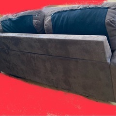 3人掛け合皮ソファーの画像
