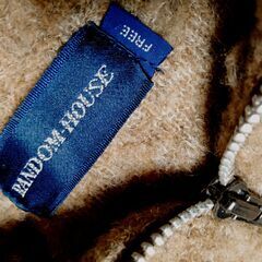 ◎襟付き ハーフジップセーター　ハイネック可　フリーサイズ　毛混紡　 ベージュの画像