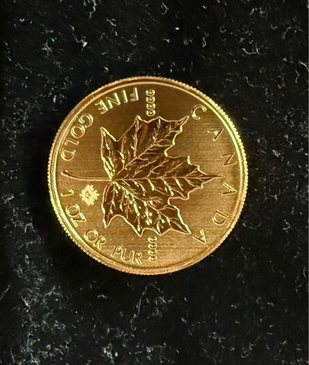 田中貴金属工業 新品未使用 メープルリーフ金貨　1oz　