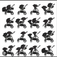 2人乗りベビーカー　の画像