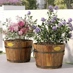 ウイスキーバレルプランターの画像