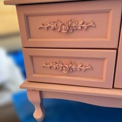 🌸ピンクのローボード テレビ台 の画像