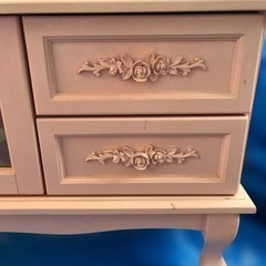 🌸ピンクのローボード テレビ台 の画像