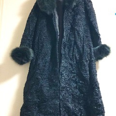 Persian Astrakhan Coat with Fox Fur Collar & Cuffの画像