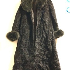 Persian Astrakhan Coat with Fox Fur Collar & Cuffの画像