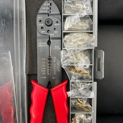 ALMON 圧着工具・ワイヤーストリッパー 端子セット付きの画像