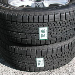 １７インチ・アルファード・ヴェルファイア・スタッドレスタイヤ+アルミホイール・中古4本セット225/60R17 中古セット（21年バリ山）の画像