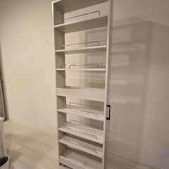 【新品未使用・組立済】スリムラック　ストッカー　隙間収納　キッチンの画像