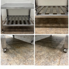 ステンレス　業務用　作業台　厨房　飲食店　W８００ｘD６００ｘＨ６００ｍｍの画像