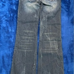 【美品】フレアパンツ レディース　デニムの画像