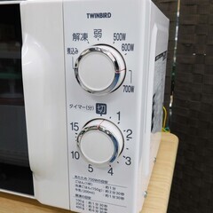 【恵庭】ツインバード　電子レンジ　DR-D419　2018年製　50HZ専用　中古品　PayPay支払いOK！の画像